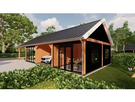 Foto van Trendhout buitenverblijf Zadeldak Select Modern