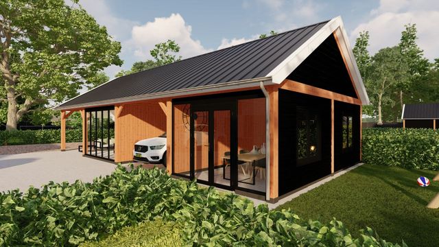 Trendhout buitenverblijf Zadeldak Select Modern