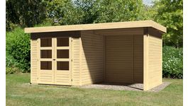 Karibu 77722 Askola 2 Gartenhaus mit Anbaudach Foto von Karibu 77722 Askola 2 Gartenhaus mit Anbaudach