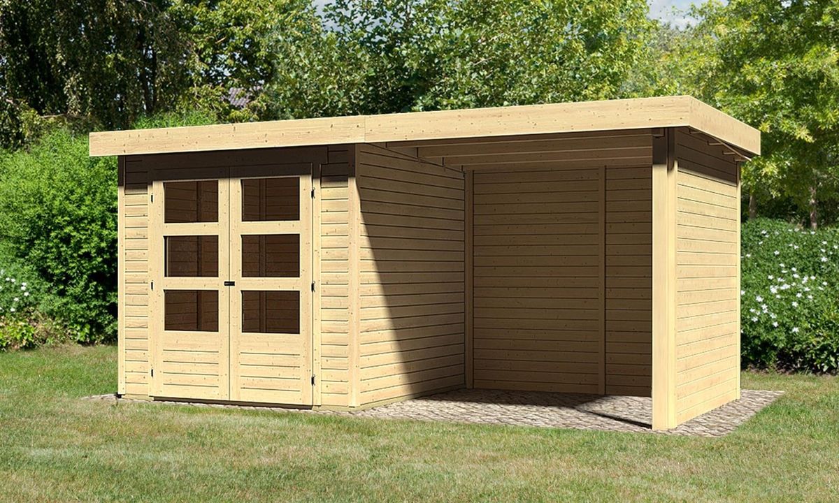 Karibu 77722 Askola 2 tuinhuis met overkapping