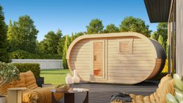 Foto van Ilogreen barrelsauna Ovaal - met voorruimte