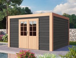 WoodAcademy houten tuinhuis Emerald Excellent nero Foto van WoodAcademy houten tuinhuis Emerald Excellent nero