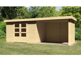 Karibu 77734 Askola 4 Gartenhaus mit Anbaudach Foto von Karibu 77734 Askola 4 Gartenhaus mit Anbaudach