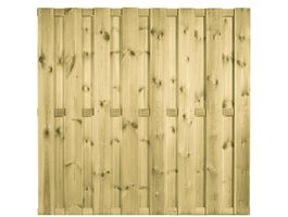 Azalp tuinscherm recht RVS geschroefd Foto van Azalp tuinscherm recht RVS geschroefd