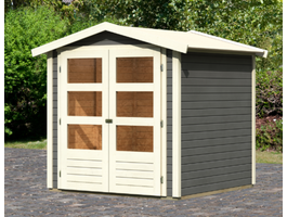 Karibu 9221 Amberg 2 Gartenhaus - Terragrau Foto von Karibu 9221 Amberg 2 Gartenhaus - Terragrau