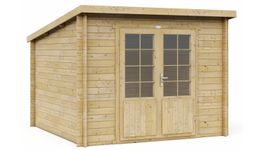 Interflex Blockhütte 3030 L - Imprägniert Foto von Interflex Blockhütte 3030 L - Imprägniert