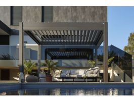 Foto van Biohort Pergola 500 x 300 cm Donkergrijs metallic