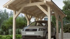 Azalp Houten Carport Klaus Foto van