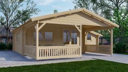 Foto von Interflex Blockhütte mit Terrasse 5x5+3 Z