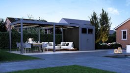 Porchenzo E-Paros met berging - teak Foto van