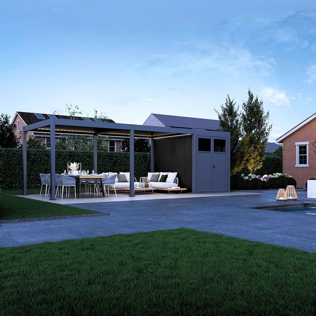 Porchenzo E-Paros met berging - teak