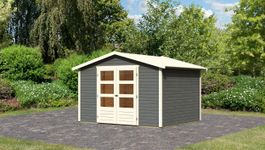 Karibu 9223 Amberg 4 Gartenhaus - Terragrau Foto von Karibu 9223 Amberg 4 Gartenhaus - Terragrau