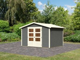 Karibu 9223 Amberg 4 Gartenhaus - Terragrau Foto von Karibu 9223 Amberg 4 Gartenhaus - Terragrau
