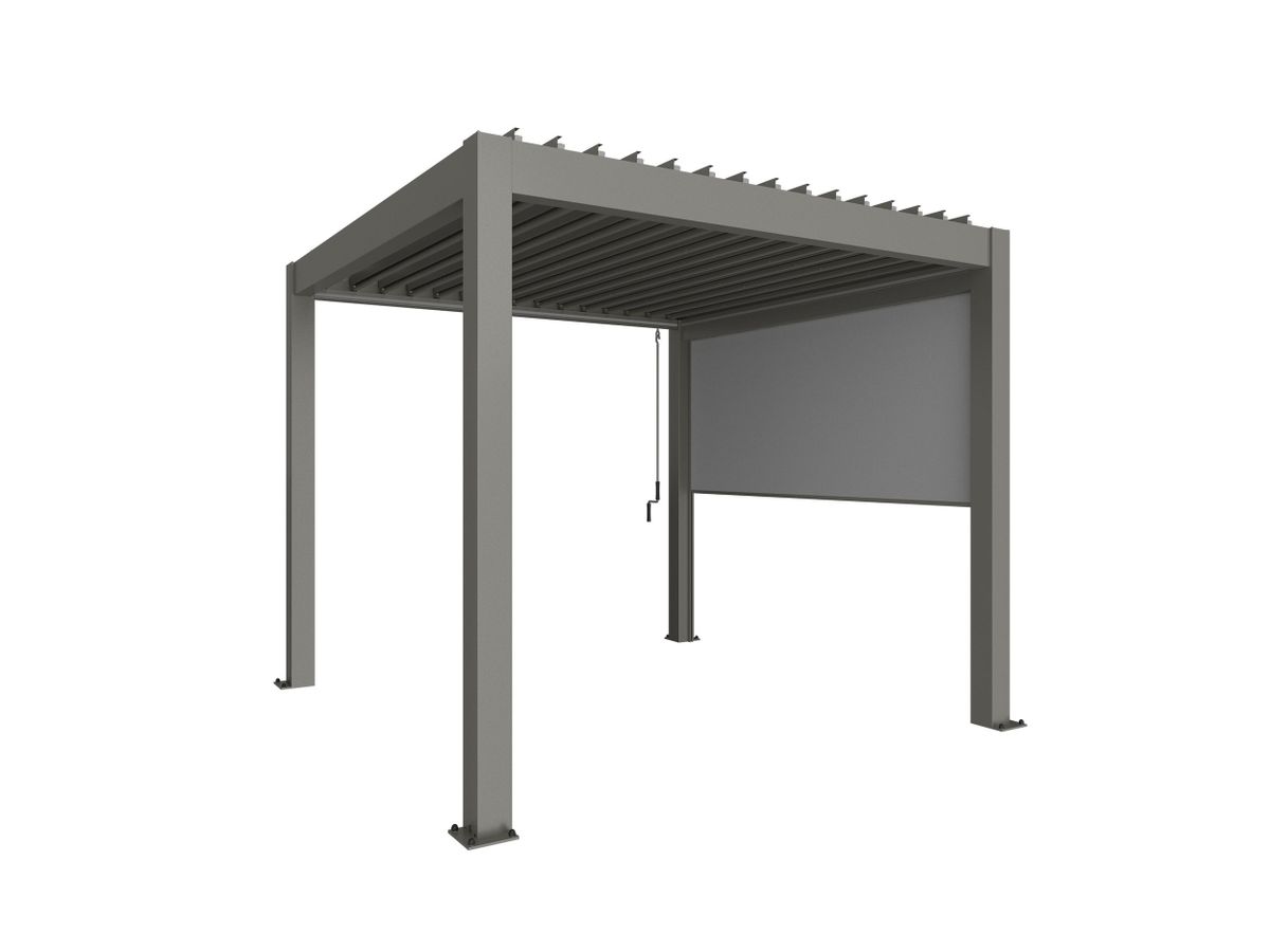 Biohort Elektrische zonwering 3.5m Kwartsgrijs metallic
