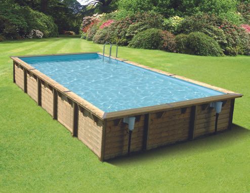 Ubbink Linéa 800 x 500 x 140 cm houten zwembad