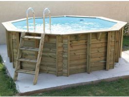 Foto van Ubbink Océa 430 x 120 cm houten zwembad