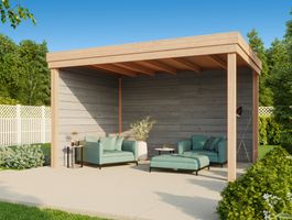 WoodAcademy Douglasien Überdachung Marquis Grigio Foto von WoodAcademy Douglasien Überdachung Marquis Grigio