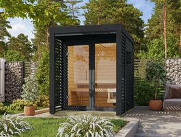 Foto van Karibu 235 Ares 1 buitensauna - antraciet|antraciet