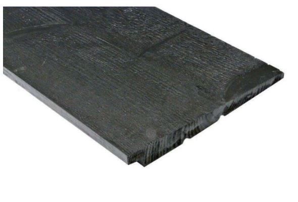 Azalp Vurenhouten Thermowood Zweeds Rabat Zwart