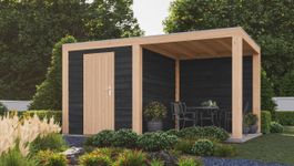 WoodAcademy Gartenhaus mit Terrasse Nefriet Excellent Nero Foto von