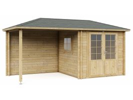 Foto von Interflex Blockhütte mit terrasse 2525 Z - Imprägniert