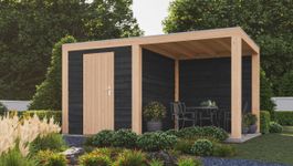 WoodAcademy Gartenhaus mit Terrasse Nefriet Excellent Nero Foto von