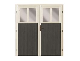 Foto von Karibu zusätzliche Doppeltür - Terragrau