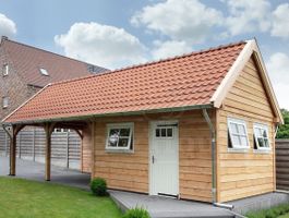 Foto van Trendhout buitenverblijf Zadeldak XXL