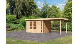 Karibu 9199 Kerko 5 Gartenhaus mit Anbaudach Foto von Karibu 9199 Kerko 5 Gartenhaus mit Anbaudach