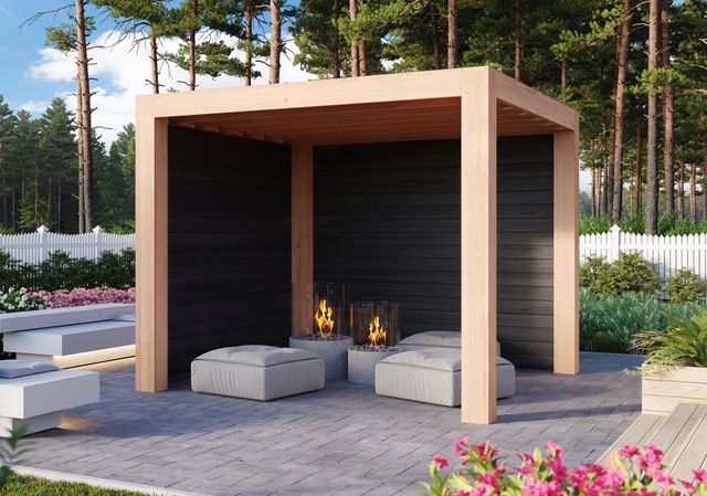 Foto van WoodAcademy Moonstone Excellent Nero Overkapping 300x400 cm