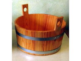 Blumenberg Fussbecken 16 Liter - Lärche lackiert (410-05) Foto von Blumenberg Fussbecken 16 Liter - Lärche lackiert (410-05)