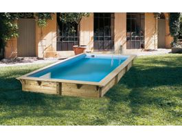 Foto van Ubbink Azura 505 x 350 x 126 cm houten zwembad