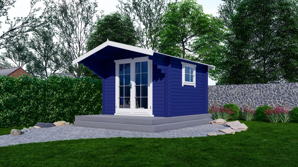 Interflex Blockhütte 3032 - gestrichen