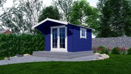 Interflex Blockhütte 3032 - gestrichen Foto von Interflex Blockhütte 3032 - gestrichen