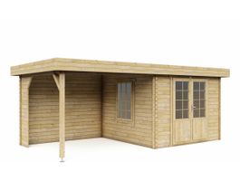 Foto von Interflex Blockhütte mit terrasse 3031 Z - Imprägniert