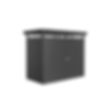 Foto van Biohort HighLine H1 Metalen Berging Donkergrijs Metallic Dubbele Deur
