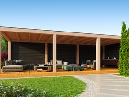 Kirk and Michaels Douglasien Überdachung Marius nero Foto von Kirk and Michaels Douglasien Überdachung Marius nero