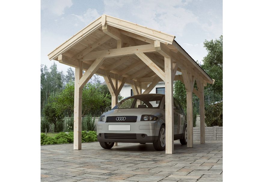 Azalp Carport Klaus 344x438 cm Foto van Azalp Carport Klaus 344x438 cm