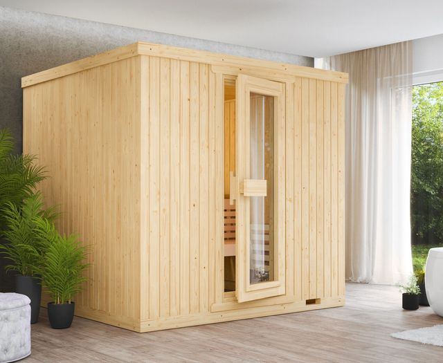 Foto van Azalp Elementsauna 203x203 cm, vuren