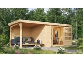 Foto von Karibu 9155 Askola 5 Gartenhaus mit Anbaudach