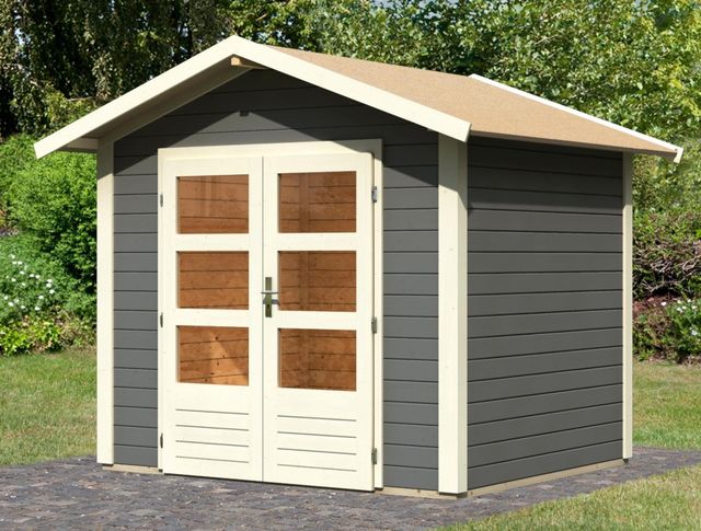 Karibu 83334 Talkau 3 tuinhuis - terragrijs