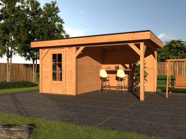 Duxwood Douglasien Gartenhaus mit Terrasse Loretto