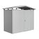 Biohort Panorama P1 metalen tuinhuis zilver metallic enkele deur