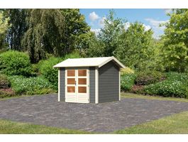 Foto von Karibu 31443 Theres 3 Gartenhaus - Terragrau