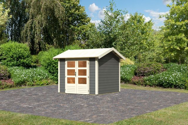 Karibu 31443 Theres 3 Gartenhaus - Terragrau