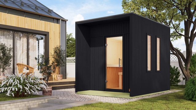 Karibu 197 Laguna buitensauna - zwart