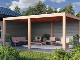 WoodAcademy Douglasien Überdachung Moonstone Essential Grigio Foto von WoodAcademy Douglasien Überdachung Moonstone Essential Grigio