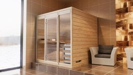 Azalp Massive Sauna Eva Optic Foto von Azalp Massive Sauna Eva Optic