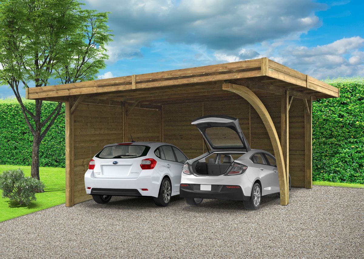 Solid S7758 Houten Carport