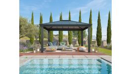 Palram - Canopia Dallas 4300 Aluminium Terrassenüberdachung Foto von Palram - Canopia Dallas 4300 Aluminium Terrassenüberdachung